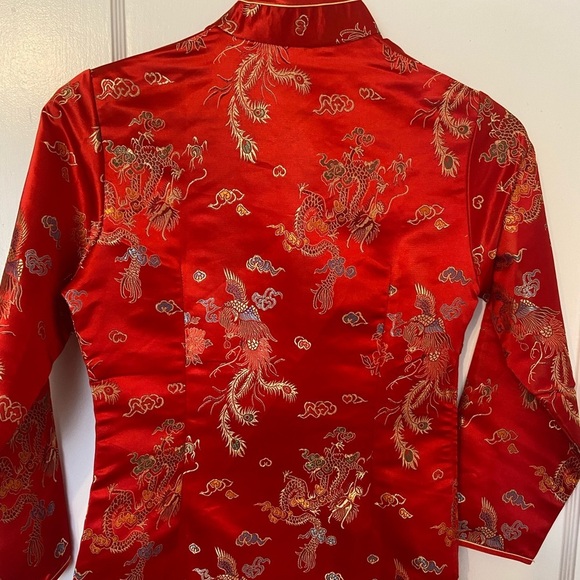Cheongsam Japanese Kimono Wedding Dress Size M - Picture 11 of 13